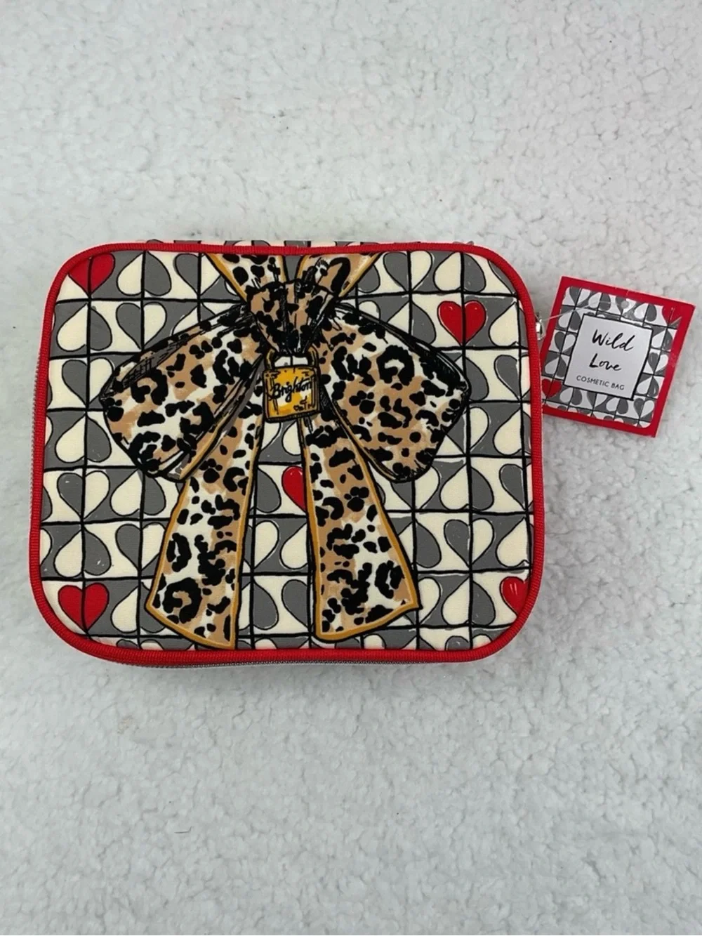Brighton Wild Love Cosmetics Zip Around Case NWT